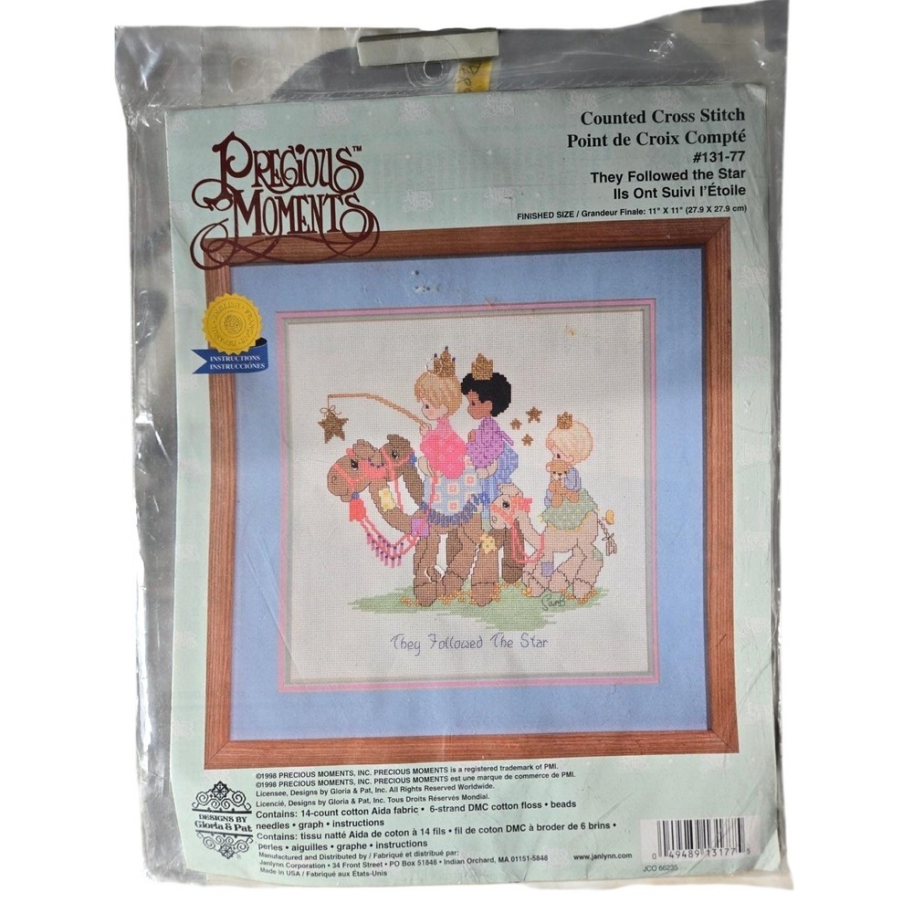 Vintage Precious Moments Counted XS Kit - They Followed The Star 1998 NIP